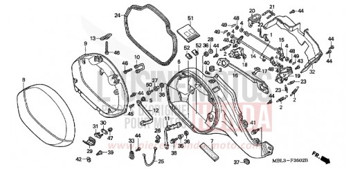 SACOCHE DE SELLE D. (NT650V2/3/4/5) NT650V2 de 2002